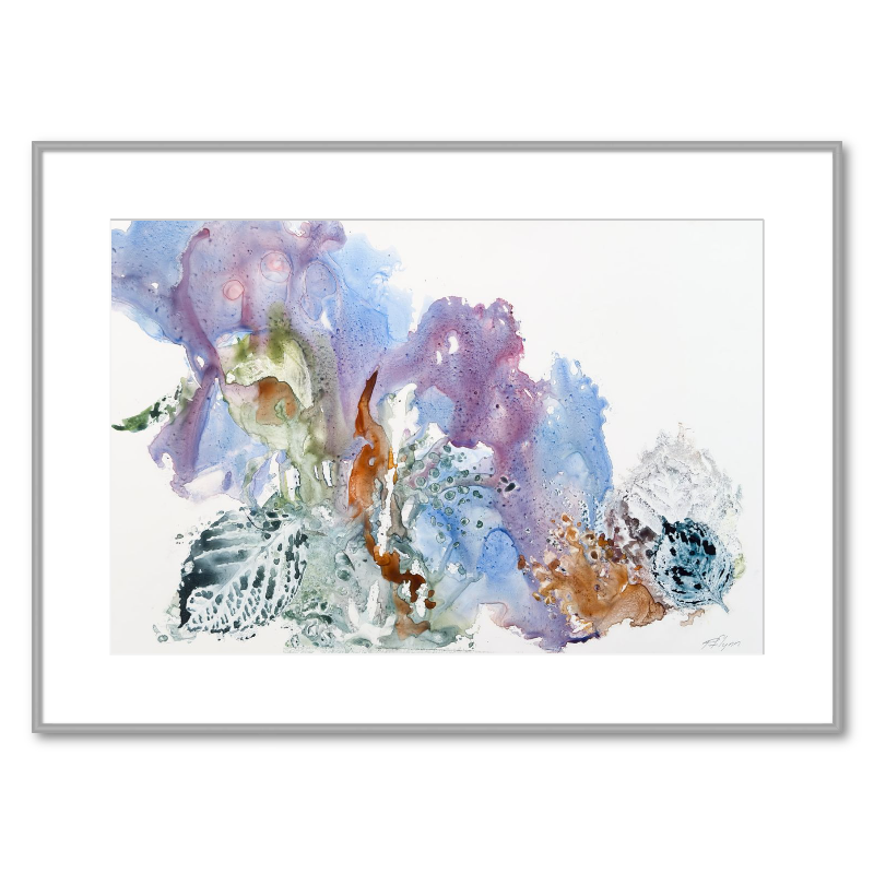 framed watercolor painting